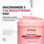 Anua Niacinamide 5% + TXA Brightening Pad – Dischetti Illuminanti Anti-Macchie (60 pz)