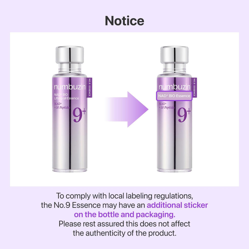 Numbuzin – No.9+ NAD BIO Lifting-sil Essence Rimpolpante e Rigenerante | 50ml