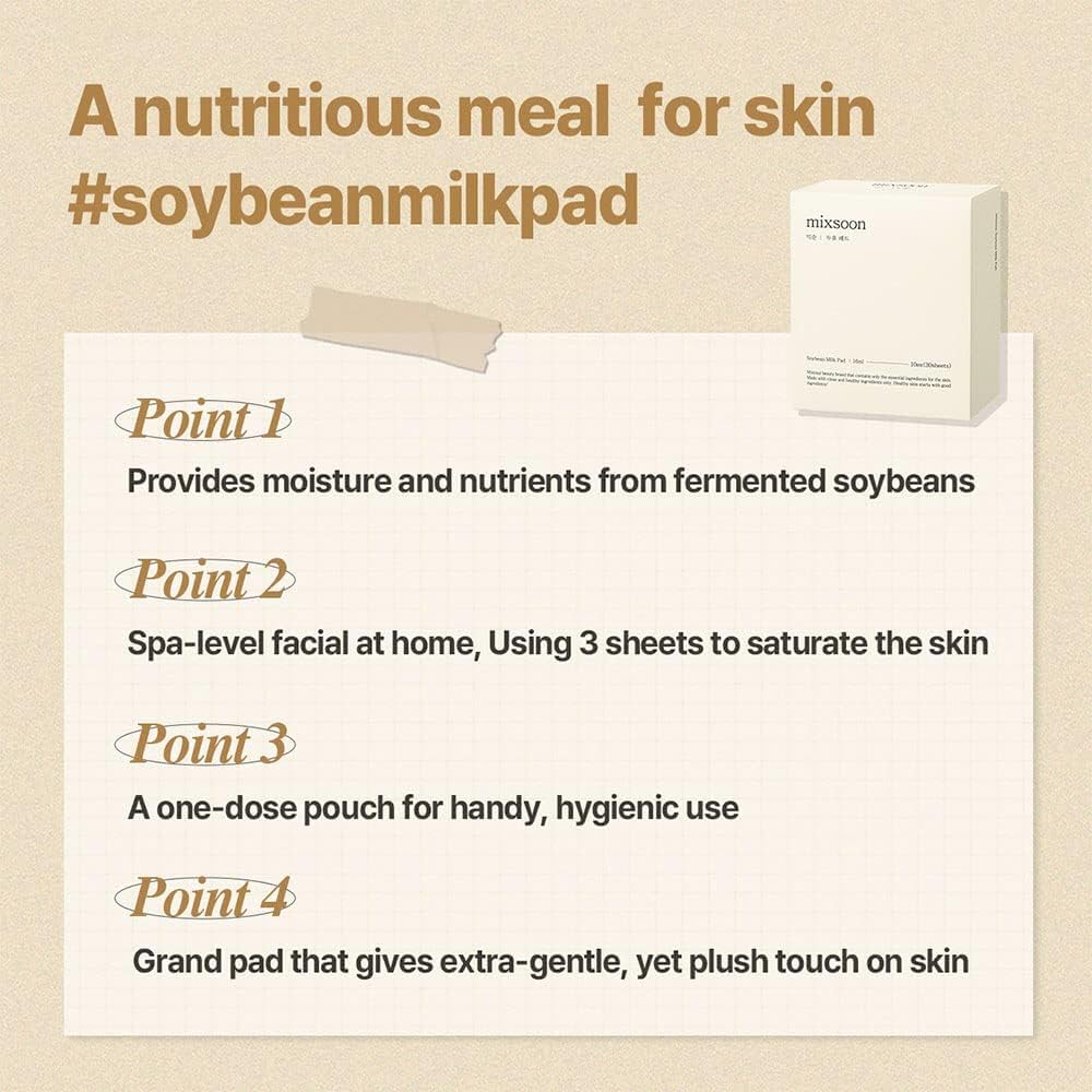 Mixsoon – Soybean Milk Pad, 10X3pz