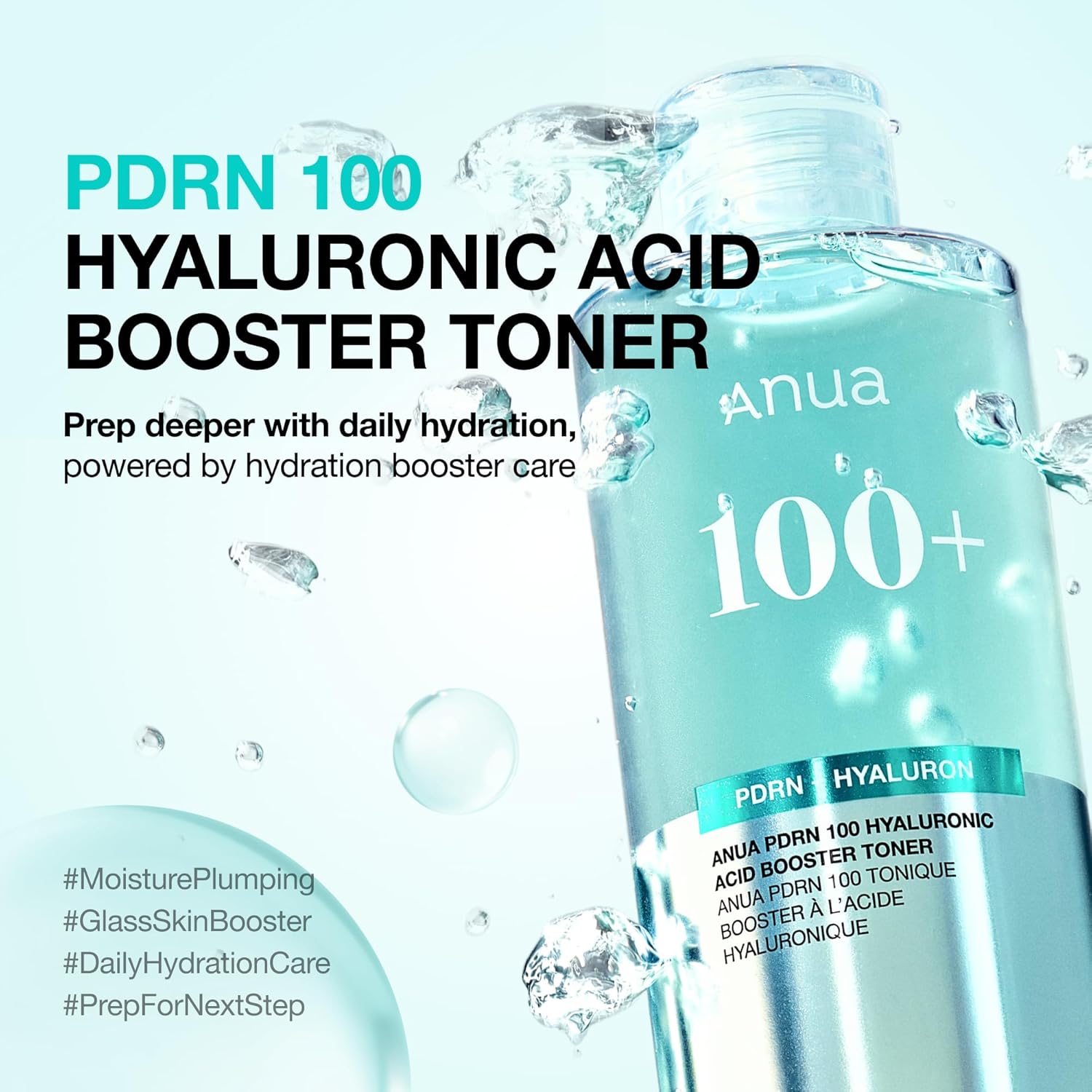 Anua – PDRN 100 Hyaluronic Acid Booster Toner, 250ml