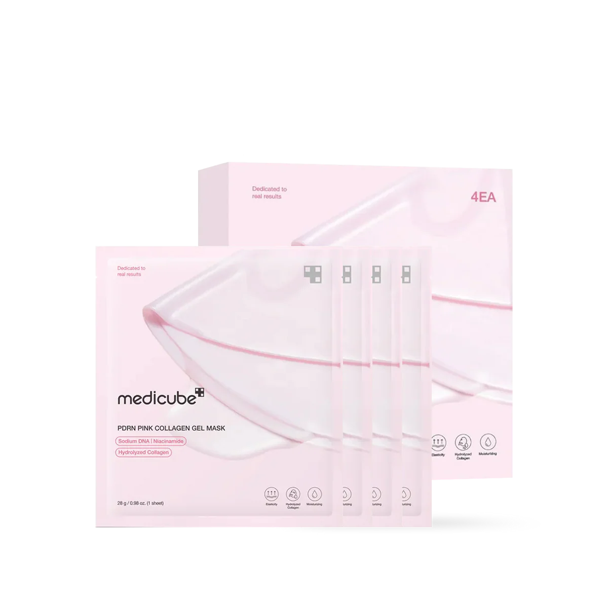 Medicube – Pink Collagen Gel Mask (4 pieces * 28g)