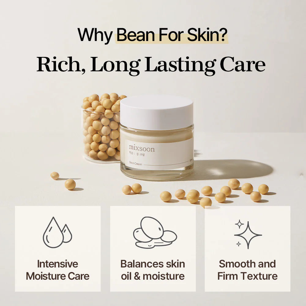 Mixsoon Bean Cream – Crema Viso Nutriente e Illuminante