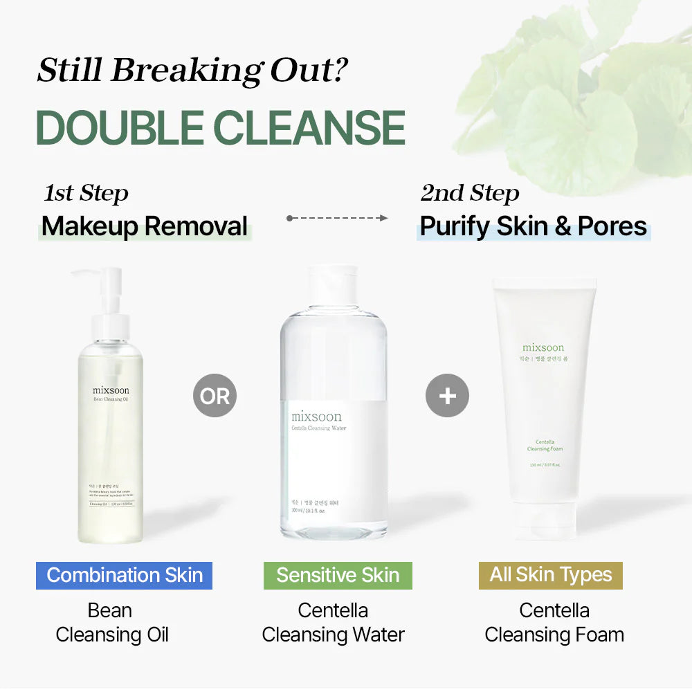 Mixsoon Centella Cleansing Foam – Detergente Viso Lenitivo alla Centella Asiatica (150ml)