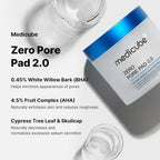Medicube Zero Pore Pads 2.0 – Dischetti Esfolianti Tonificanti per Pori Dilatati e Sebo (70 pz)